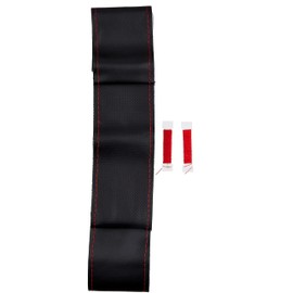 Bonform 6722-01R Steering Wheel Cover Fix Sports Light/Regular Car Steering Cover Genuine Leather S: 14.4 - 15.9 inches (36.5 - 37.9 cm), Red