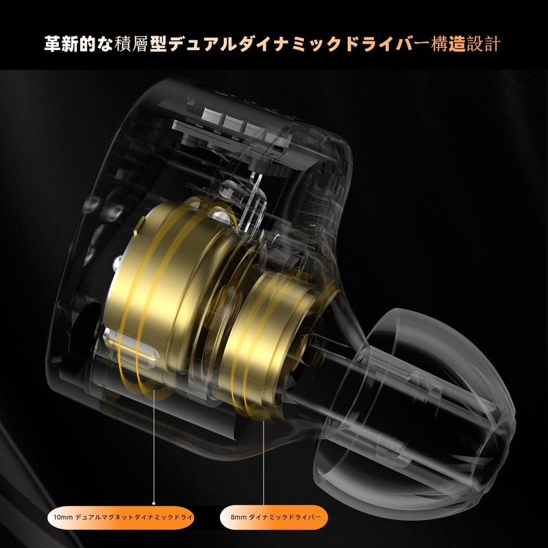 KZ Castor In-Ear Earphones, Wired, KZ In-Ear Monitor Earphones, Dual