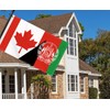 3×5 FT Canada Afghanistan Flag, Large 100D Canadian Afghan Friendship