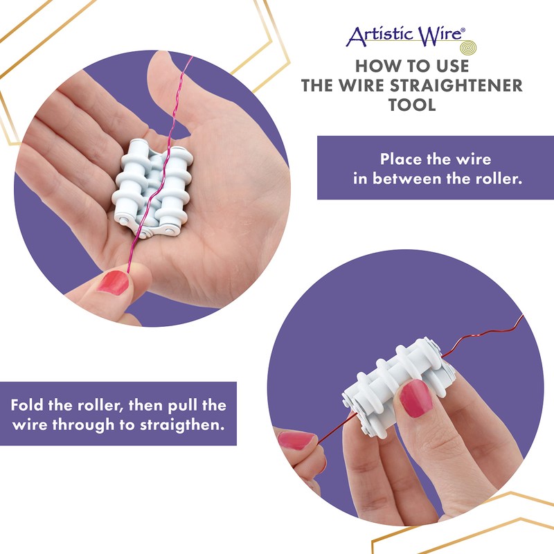 Beadalon 228S-420 アーティスティック ナイロン ワイヤーストレートナー ローラー3個付き