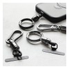 Rasta Banana Smartphone Carabiner Finger Ring Strap with Stainless Sheet