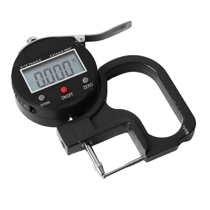 Thickness Meter Digital Display 0.0005 Inch Resolution High Accuracy Multifunctional