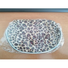 Small Cosmetic Bag with Leo Pattern, beige / brown, exotic