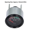 Voltage Gauge 52mm Aluminum Alloy LED Voltmeter Gauge for Diesel