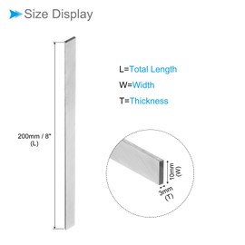 CoCud Square Bite 3mm x 10mm x 200mm High Speed Steel 4241 Turning Tool Fly Cutter Mill Blank for Lathe Milling Machine 2pcs