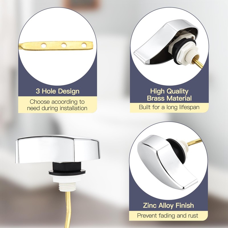 PuritySage Toilet Side Flush Lever Handle Replacement,Compatible with TOTO THU004-CP