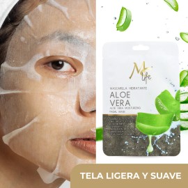 Mascarilla Facial Hidratante Aloe Vera, Skincare. Mc Life