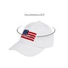 C.C American Flag Patch Baseball Cap (White)