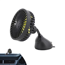 USB Powered Car Fan,Strong Wind Auto Fan with 3 Speed | Electric Air Circulator 5V USB Powered Hot Day Accessories for Home Outdoors