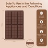 Chocolate Bar Mold Silicone Non-Stick Chocolate Molds Deep Chocolate Bar