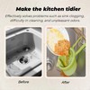 Hanging Sink Drain Basket,Press Automatic Dumping Kitchen Sink Food Waste