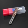 Cleqee Carbide End Mill, 18 mm Square Mill, AlTiN-Coated, 4