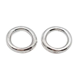 B.D craft 500pcs Alloy Closed Jump Rings O Ring Platinum Soldered Split Rings Metal Connector Loops for Chainmail DIY Jewelry Keychain Making 7x1mm, Hole 4.5mm
