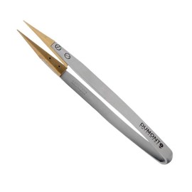 BUZZUFY Dumont Dumoxel tweezer 159 with wooden tips for scratch-sensitive components 110 mm for watchmakers