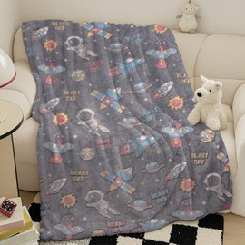 LXTOPN Cuddly blanket children for boys, blanket glows in the dark, Gary children's blanket, children, sea creatures, gifts, 5 6 7 years
