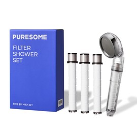 BODYLUV - Puresome Handheld Shower Head (Ver.1) 6 Mths Set, Strong Water Pressure, Saving water (Handheld Shower Head ONLY, 3 filter replacements included) (SET 1)