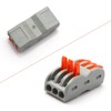 Xotic Tech 10pcs 3-Pin Miniature Quick Wiring Connectors for LED