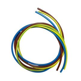 BUYERS POINT | Mixed 4mm PVC Electrical Wire Sleeving - Brown, Blue, Green/Yellow (1 Meter Each)