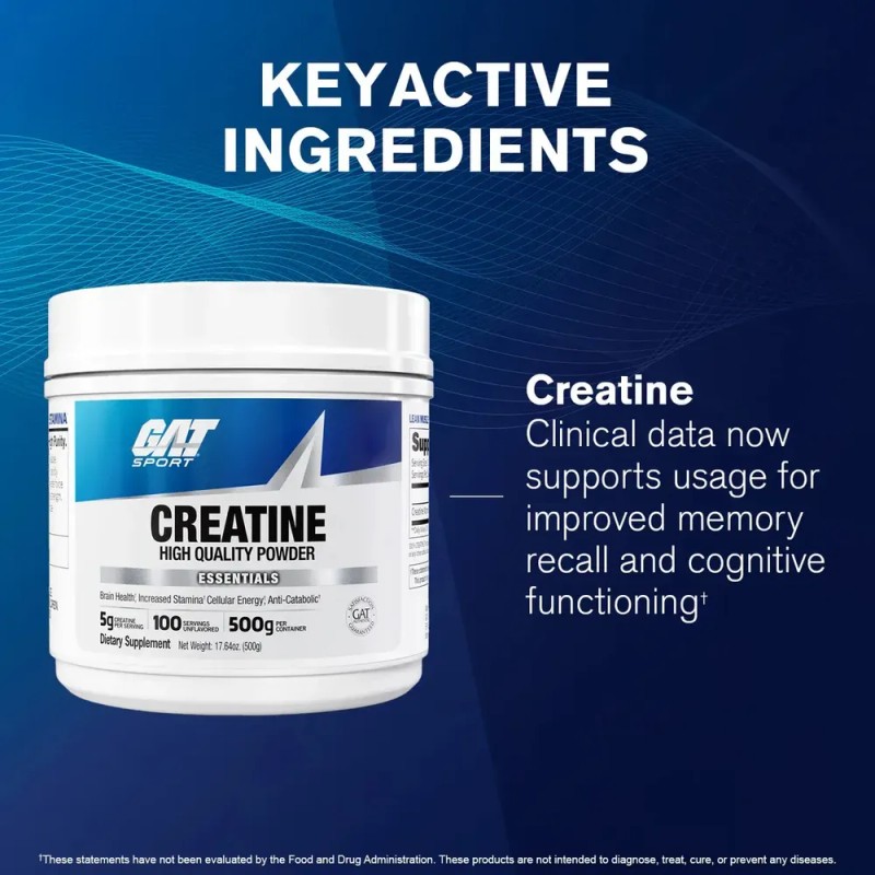 Creatina 1 Kg Gat Monohidratada ( 2 Botes De 500