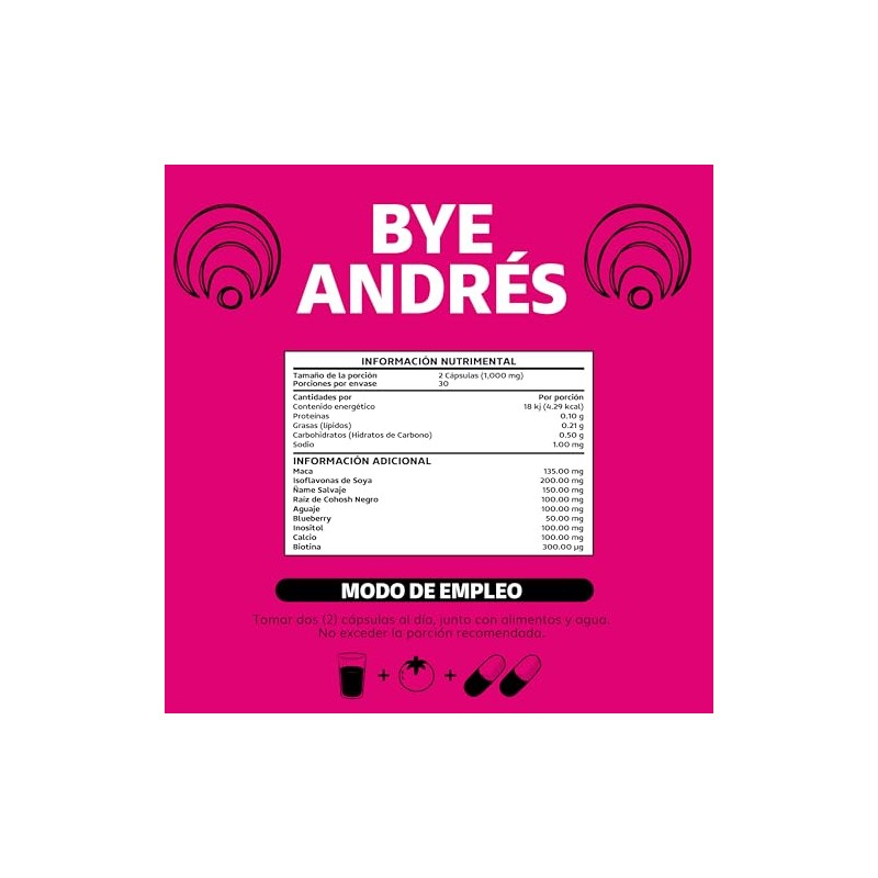Beyond Vitamins Bye Andrés Inositol Maca Isoflavonas Soya Ñame Salvaje