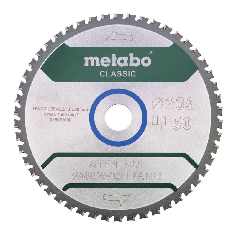 Metabo 628681000 Saw Blade "Steel Cut/Sandwich Panel - Classic", Blade