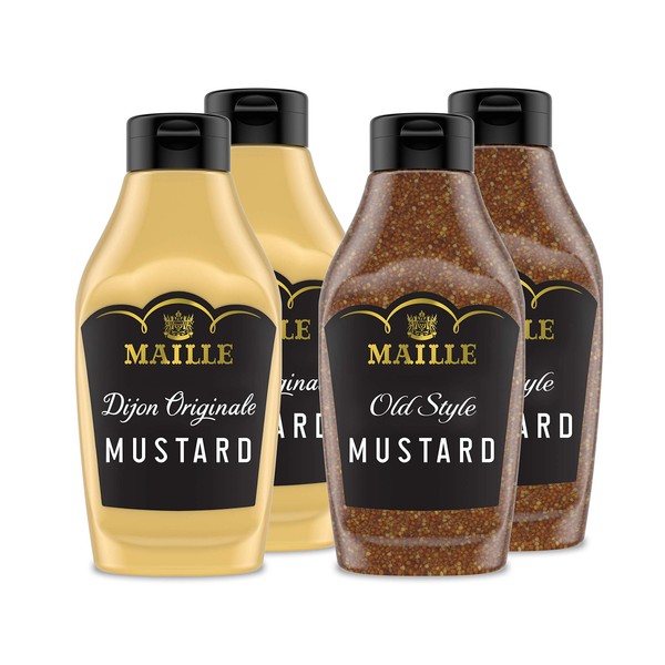 Maille Mustard Squeeze Variety Pack, 4 Count