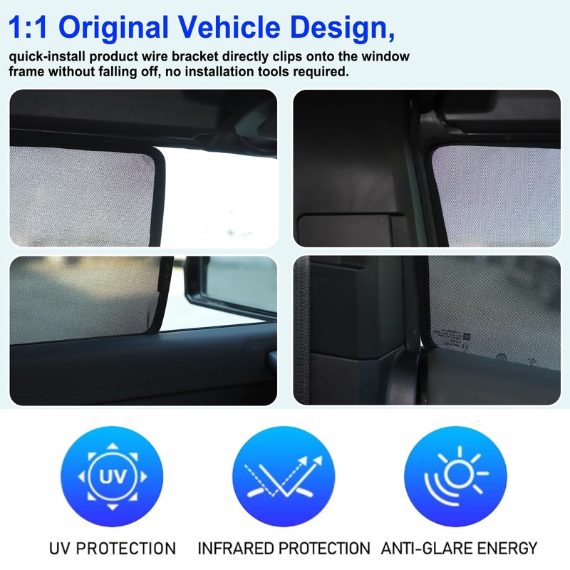 for Hummer EV SUV Truck Accessories Sun Shade Side Window