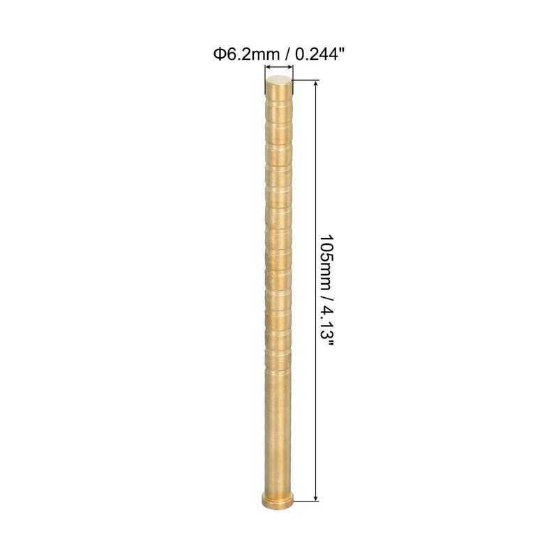 PATIKIL 350 Grain Archery Arrow Brass Insert, 6 Packs Insert