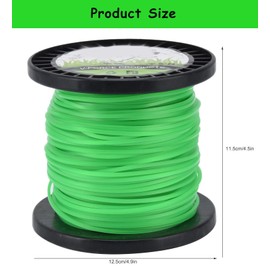 String Trimmer Line, 2mm Round Grass Trimmer String Cord, Professional Mower Cord, Commercial Grade Mowing Whipper Line for Landscaping & Lawn Care (100M)