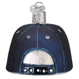 Old World Christmas Miller Lite Baseball Cap Glass Blown Ornament for Christmas Tree