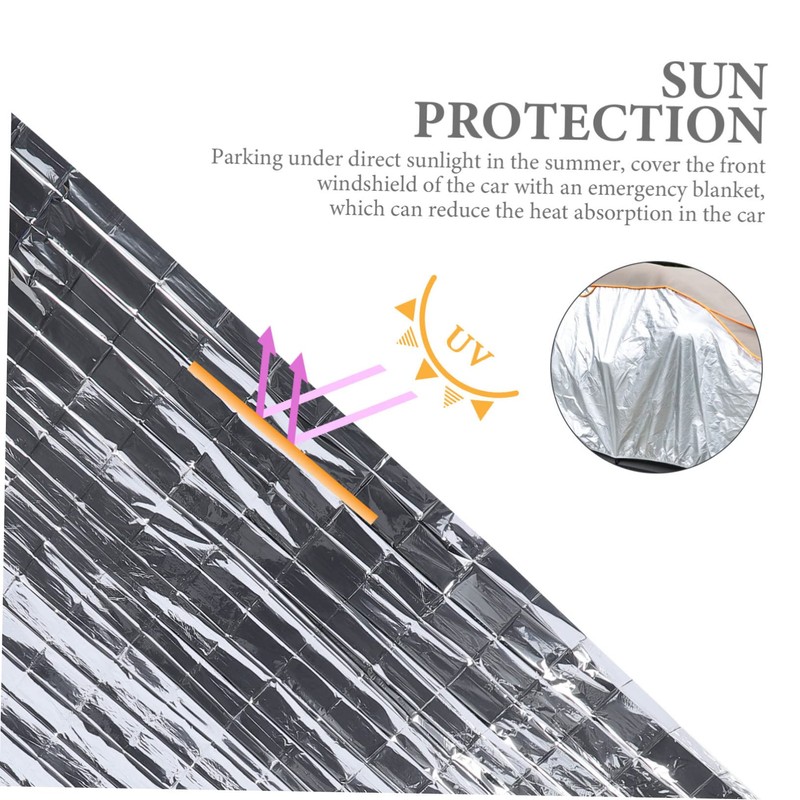 Kisangel 10pcs Survival Blanket Emergency Camping Blanket for for Inclement