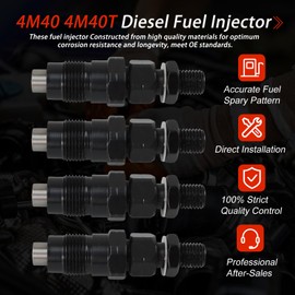 4pcs 4M40 4M40T Fuel Injector Nozzle ME731687 ME201844 9430610435 for Mitsubishi Delica Spacegear Pajero 2.8L V26 V46 PD8W PE8W PF8W L200 2.8TD