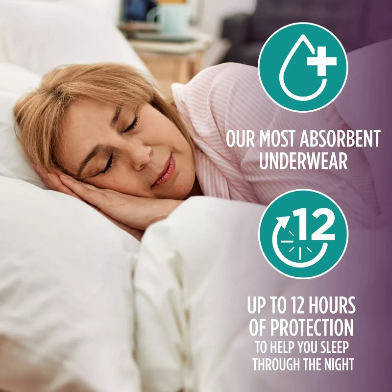Assurance Women's Incontinence & Postpartum Underwear, XL, Overnight 16 Count