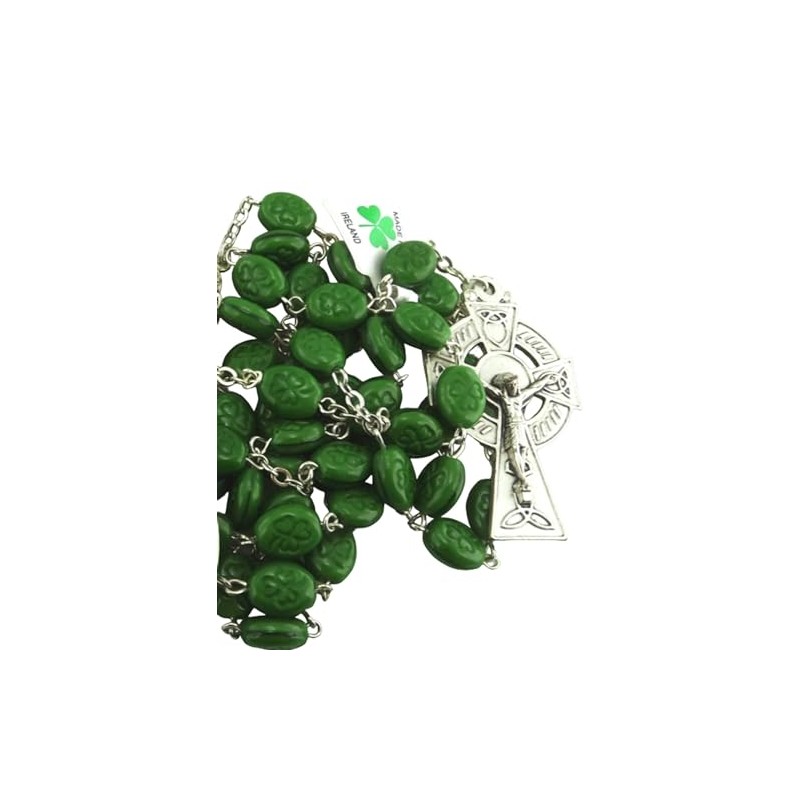 JC Walsh and Sons Nickle and Ceramic Rosary Beads Necklace