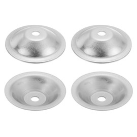 sourcing map 4 Pcs M10 Arbor Washer, 2x80mm 304 Stainless Steel Bench Grinder Arbor Washer for Bench Grinder Polisher Wire Wheel Buffing, Silver