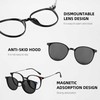Cyxus P1574 Magnetic Glasses, Glasses and Sunglasses, 2-Way Glass, Clip-On,