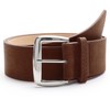 XMQBIEE Women's Wide Suede Leather Belt - Brown Fashion Waist
