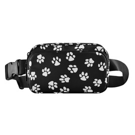 Paw Print Fanny Pack women Belt Bag Fashion Everywhere Waist Bags with Adjustable Strap for Workout Running Traveling Hiking