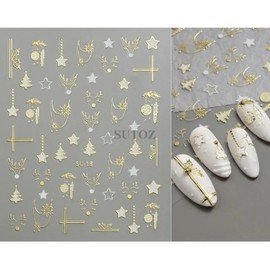 (Optional 5D Christmas Volume Nail Sticker E (602))5D Christmas Volume Nail Sticker E / (옵션 5D 크리스마스 볼륨 네일스티커 E (602))5D 크리스마스 볼륨 네일스티커 E