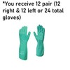 Showa Best 730 Nitri-Solve Nitrile Glove, Flock-Lined, Chemical Resistant, 15