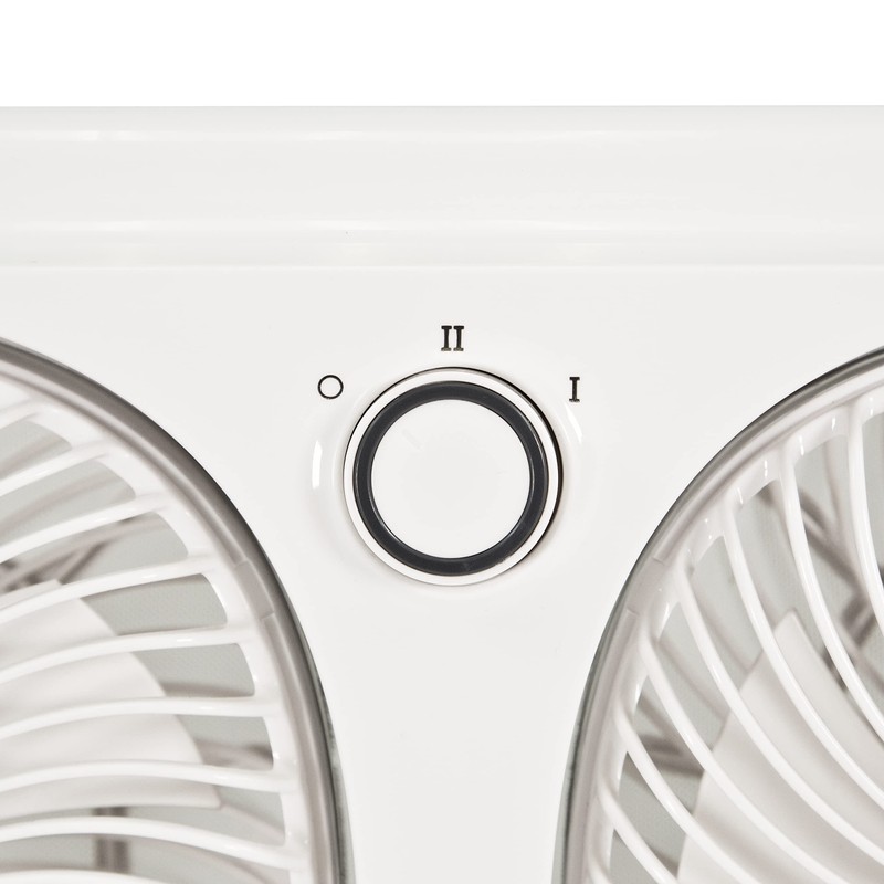 Comfort Zone CZ329WT 9" Dual Window Fan with 180° Rotating