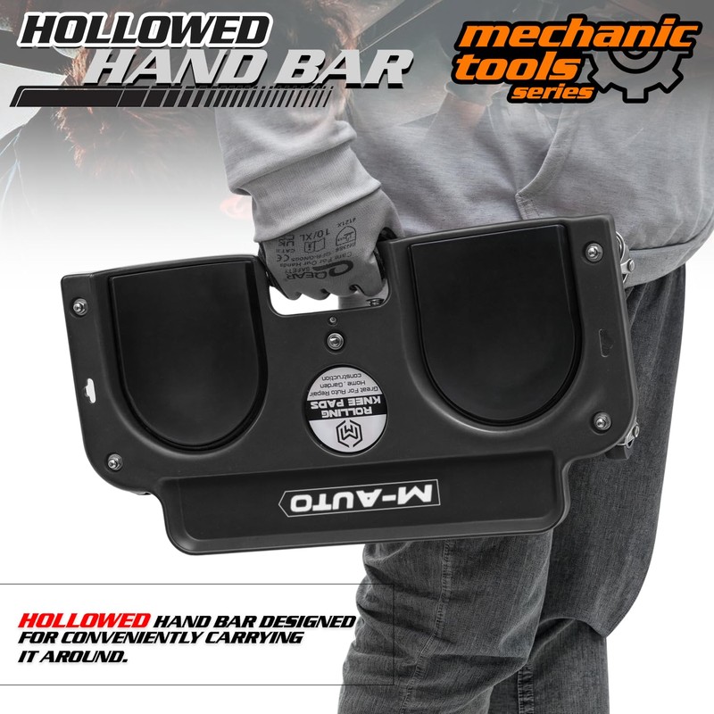 M-AUTO Rolling Knee Creeper Durable Knee Pads with Full 360