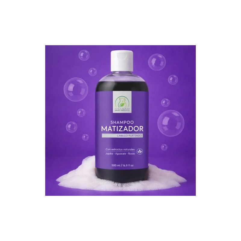 Shampoo Matizador Con Extractos Naturales 500 Ml Productos Mart Mexico