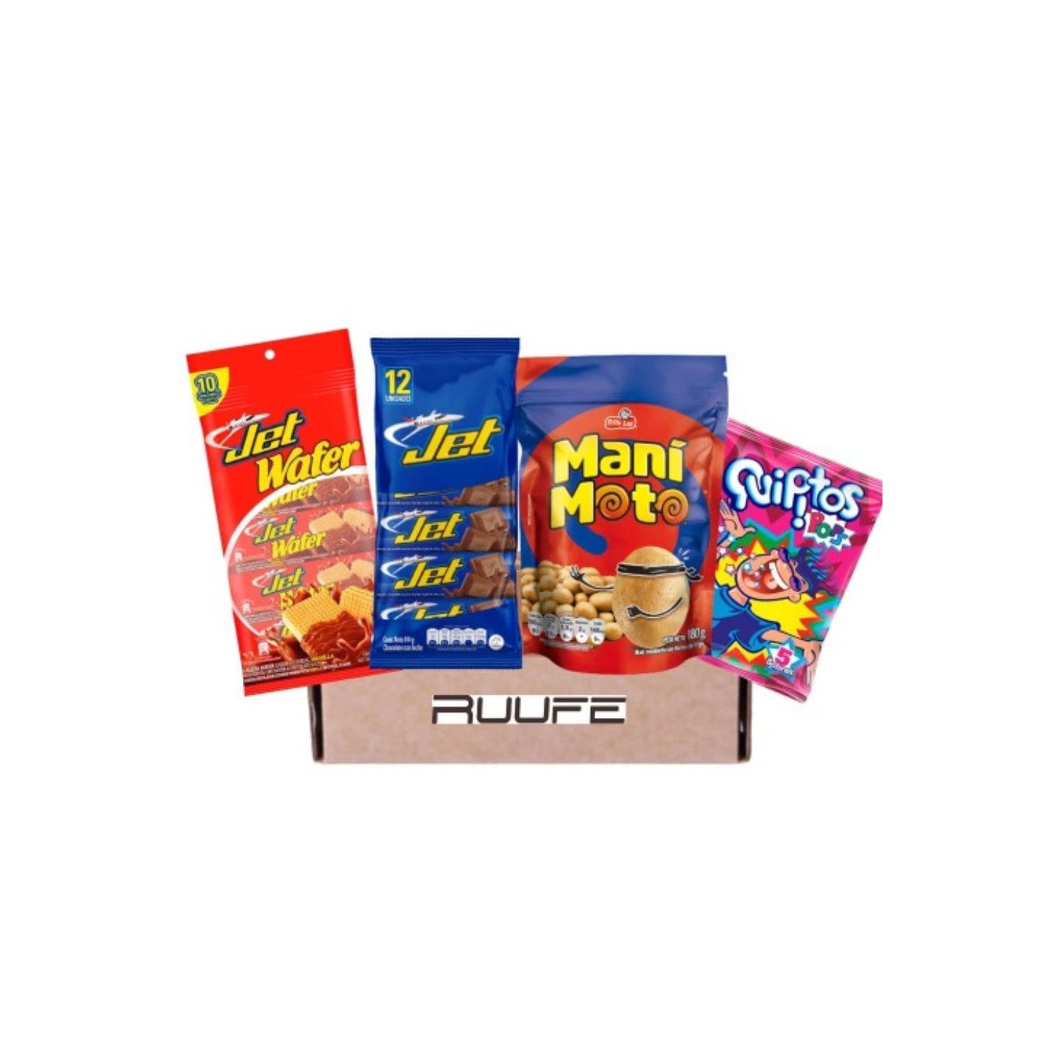 Chocolatina Jet Manimoto Galleta Wafer & Quipito Caja de snacks ...