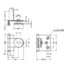 LAMP Glass Door Hinge Round Overlying Wood - Glass, Hinge