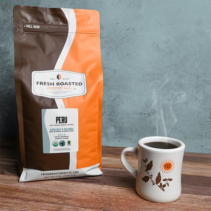 Fresh Roasted Coffee, USDA Organic Peru | 3rd Party Tested