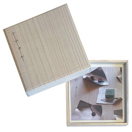Suzugami Japanese Paper Wrapping, Arare, 0.5 x 5.1 inches (13 x 13 mm), 2 Sheets in a Paulownia Box