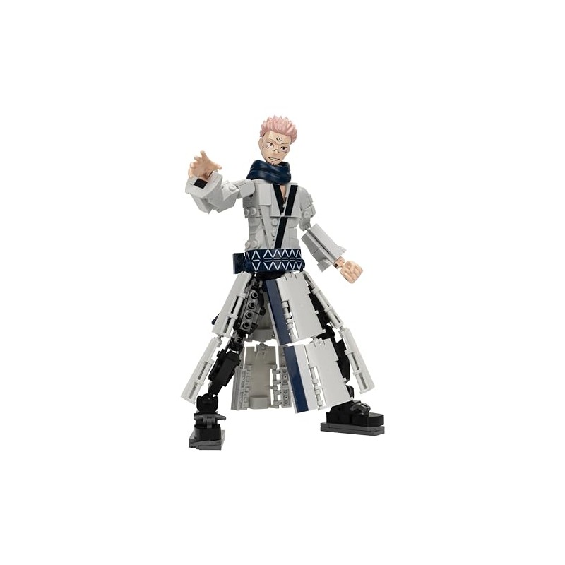 BLDR Ryomen Sukuna Buildable Action Figure Construction Set 0038-12-Inch Articulated
