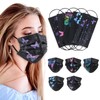 100 Pcs Disposable Face Masks - 3-layer Breathable Color Masks,