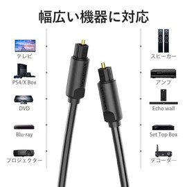 VENTION Optical Fiber Audio Cable Black (5m)
